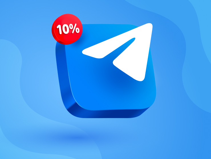 -10% за дружбу в Telegram